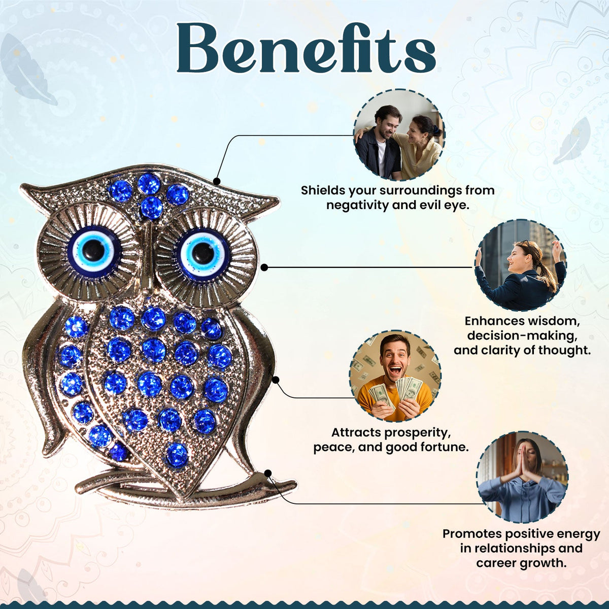 Evil Eye Owl with Magnet