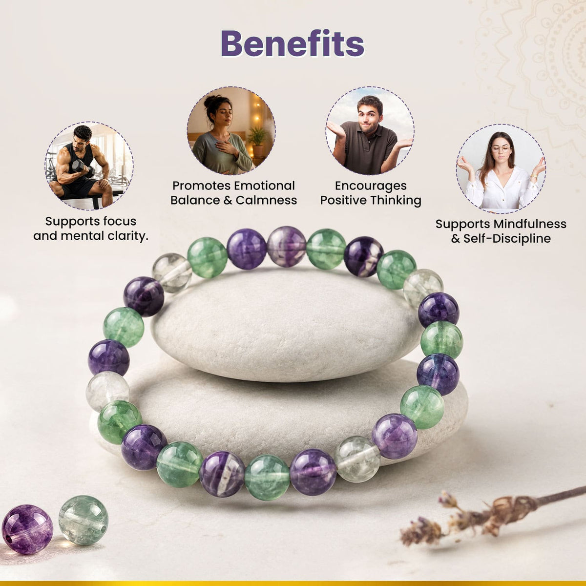 Fluorite New Crystal Bracelet