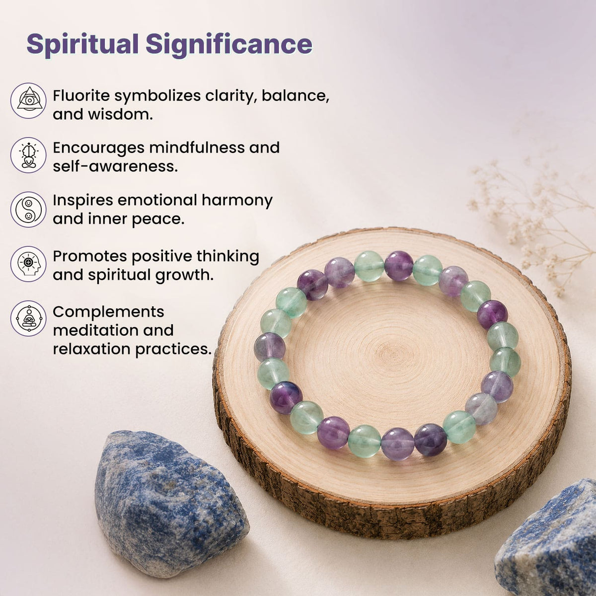 Fluorite New Crystal Bracelet