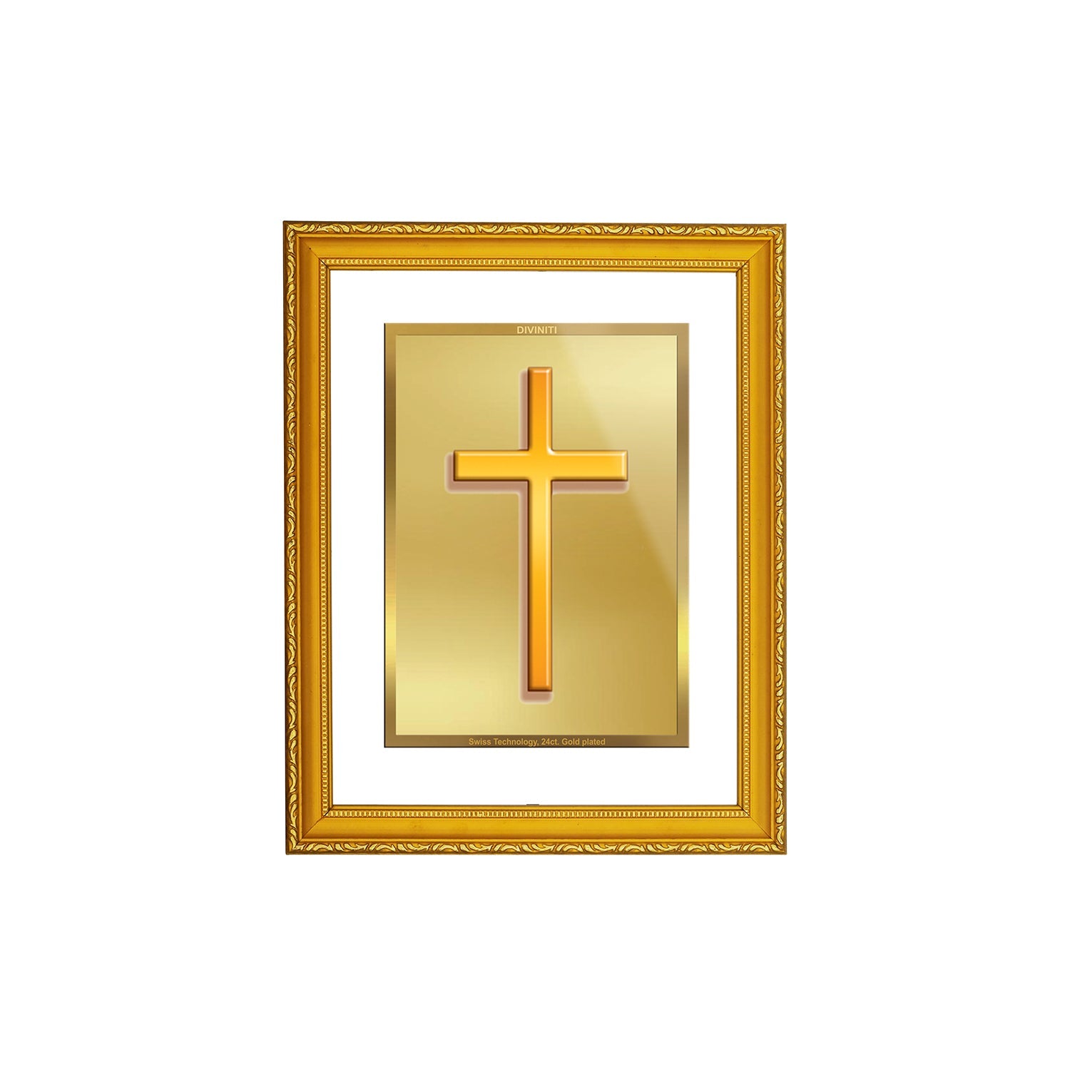 DIVINITI Holy Cross Gold Plated Wall Photo Frame | DG Frame 101 Size 2 ...
