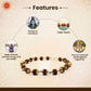 Gold Capping Rudraksha Bracelet