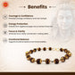 Gold Capping Rudraksha Bracelet