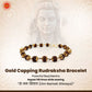 Gold Capping Rudraksha Bracelet