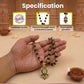 Gold Plated Bajrangbali Karungali Rudraksha Necklace