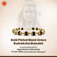 Gold Plated Black Grace Rudraksha Bracelet