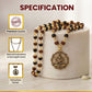 Gold Plated Rudraksha Karungali Mala with Hanuman Pendant