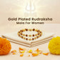 Gold Plated Rudraksha Mala For Women