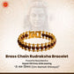 Brass Chain Rudraksha Bracelet