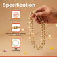 Golden Cap Tulsi Mala – Spiritual Protection & Positive Energy