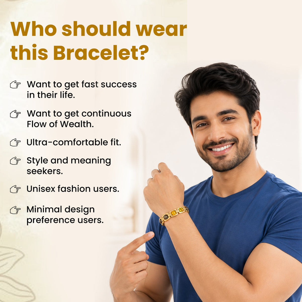 Golden Metal Dhan Yog Bracelet