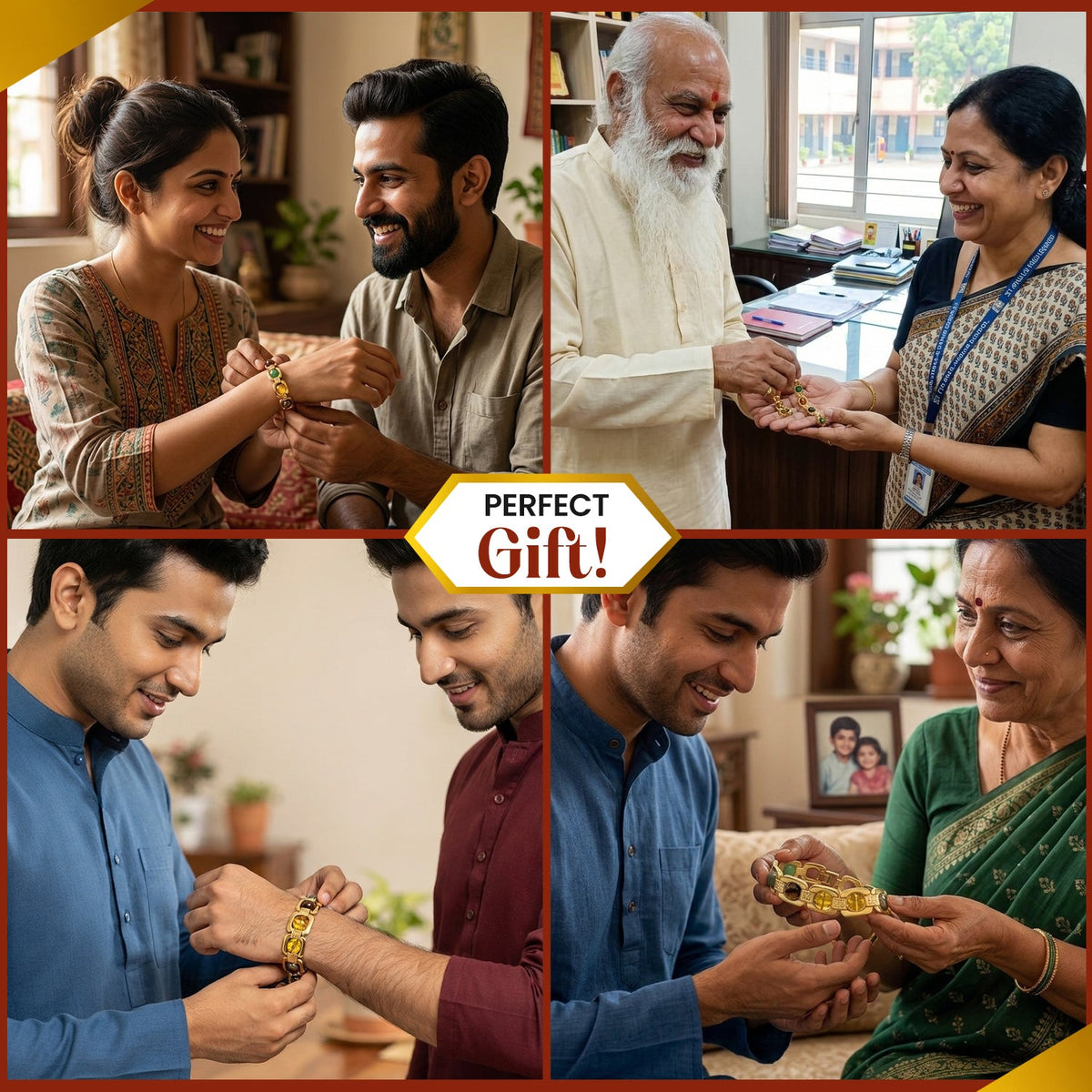 Golden Metal Dhan Yog Bracelet