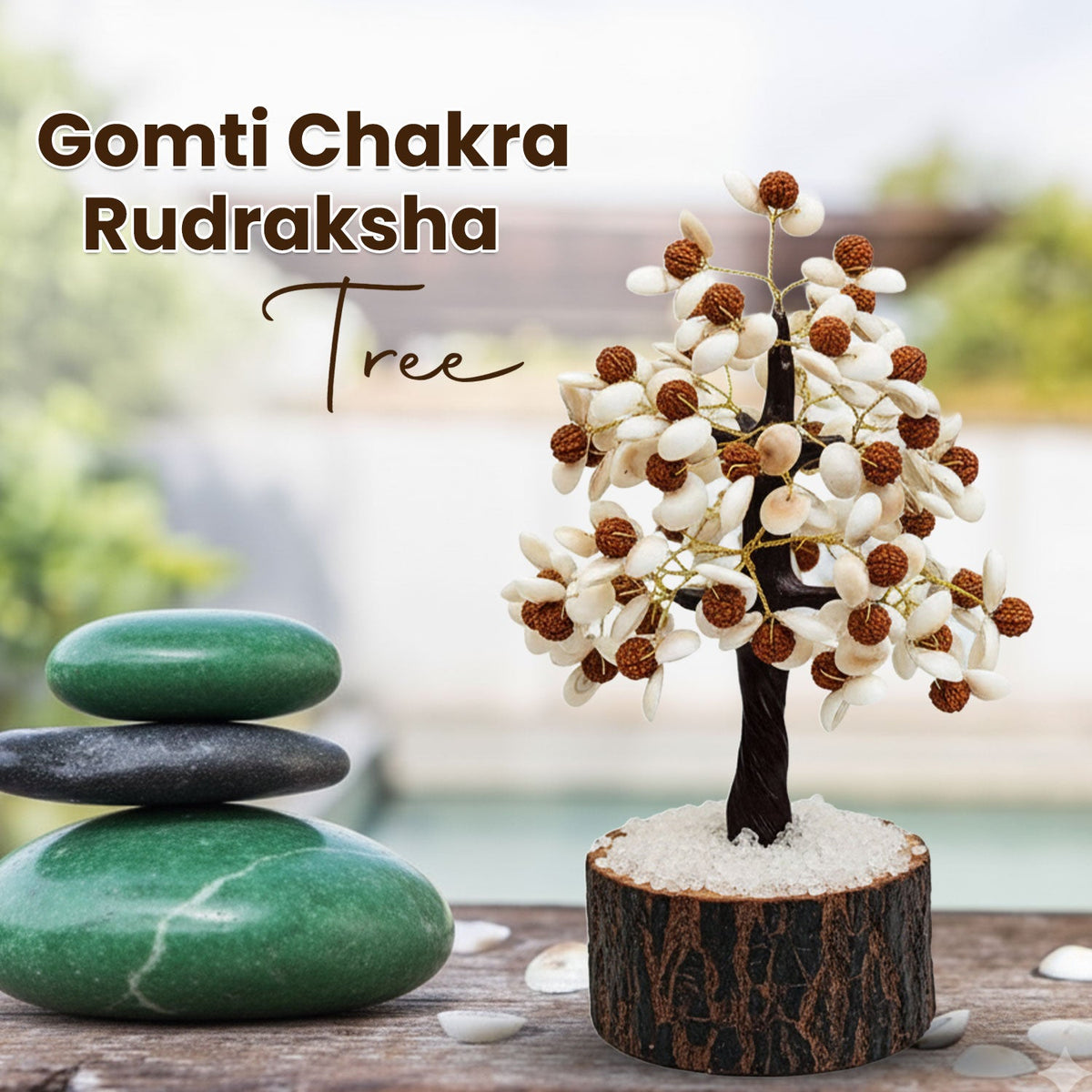 Gomti Chakra Rudraksha Tree - 100 Beads