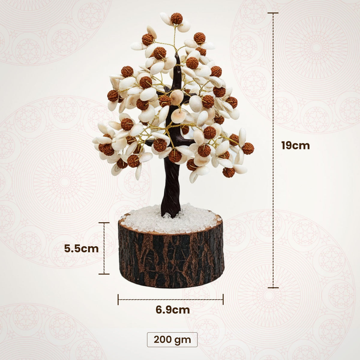 Gomti Chakra Rudraksha Tree - 100 Beads