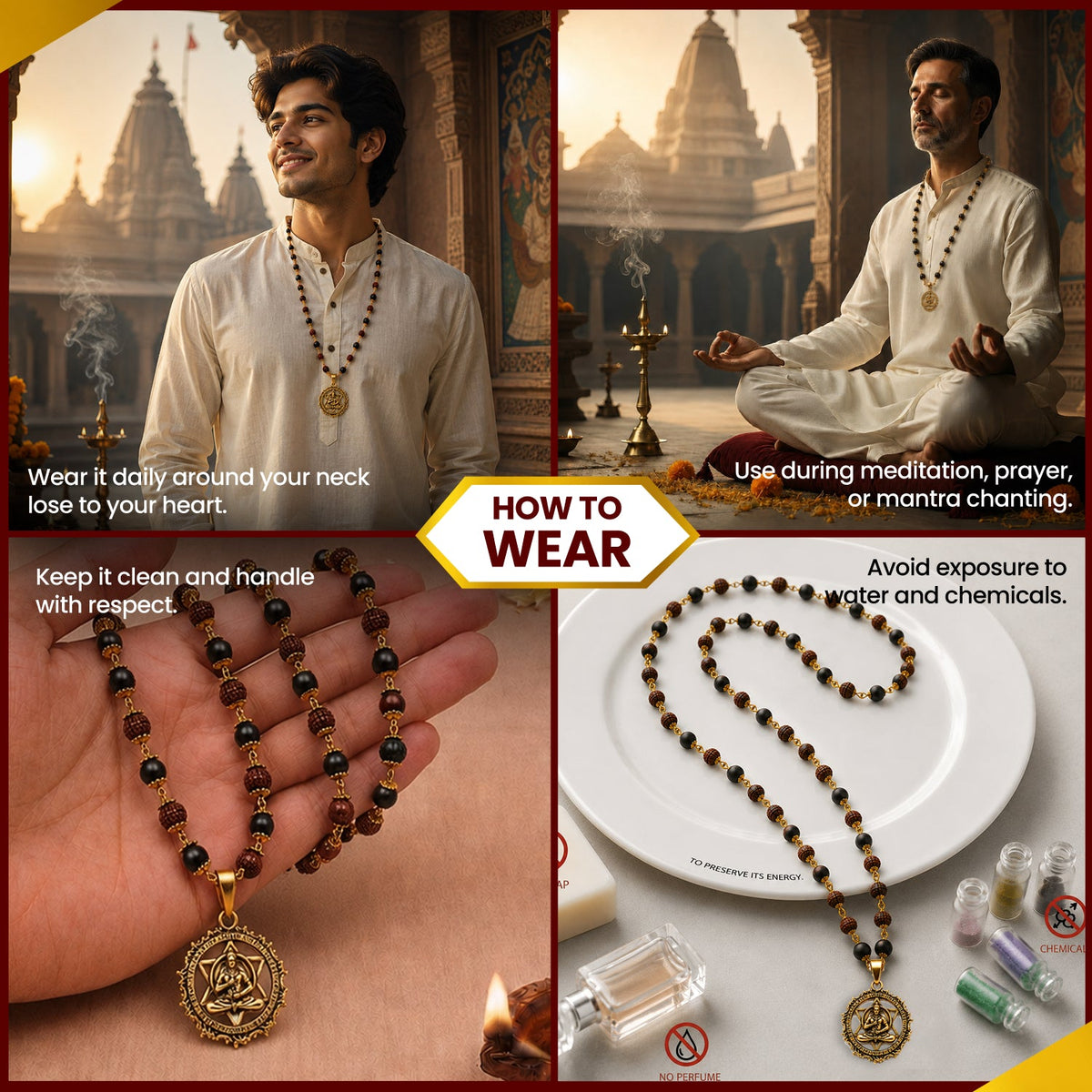 Hanuman Kavach Karungali Rudraksha Mala