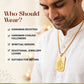 Hanuman Chalisa Pendant with Chain (Golden, Silver, Black)