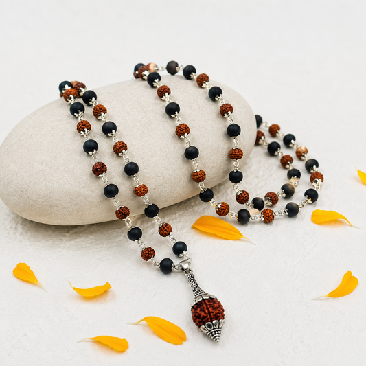 Hanuman Gada Rudraksha Karungali Mala