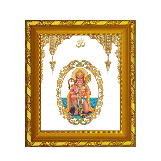 Hanuman Ji Photo Frame - Luxurious 24K Gold Finish