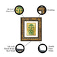 DIVINITI Allah Gold Plated Wall Photo Frame, Table Decor| DG Frame 113 Size 1 and 24K Gold Plated Foil (17.5 CM X 16.5 CM)
