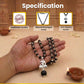 Karungali Silver Plated Mala with Om Damru Locket
