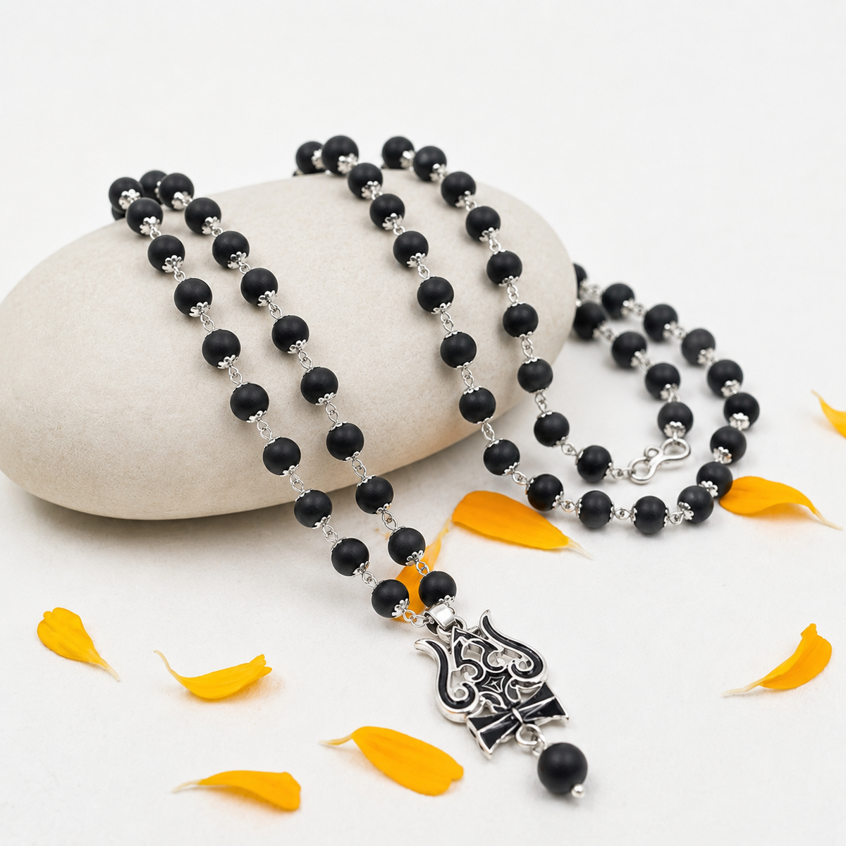 Karungali Mala with Lord Shiva Trishul