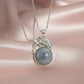 Labradorite Crystal Round Pendant