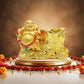 Laughing Buddha with Pan Stand