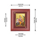 Lord Krishna Gold Plated Photo Frame for Pooja