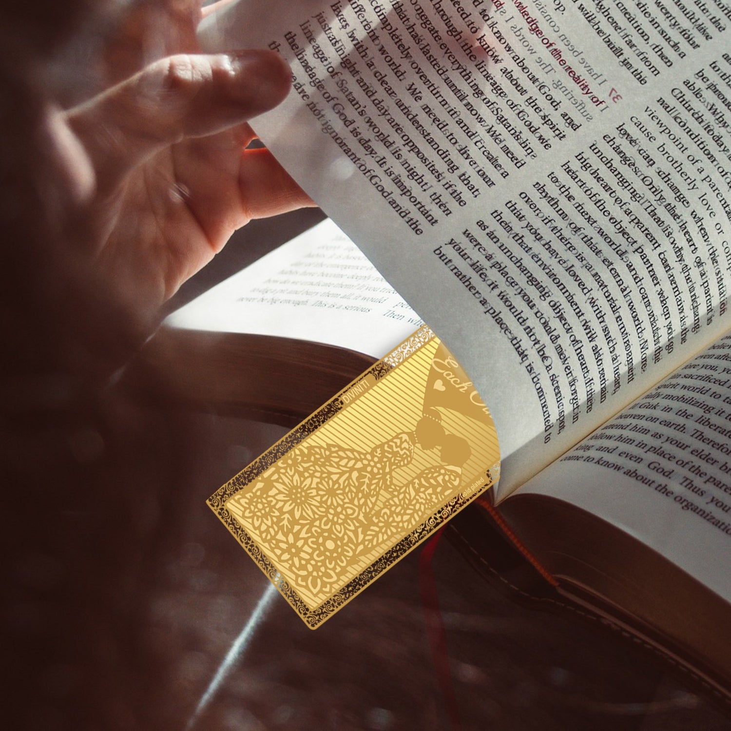 Luxury 24K Gold Plated Bookmark