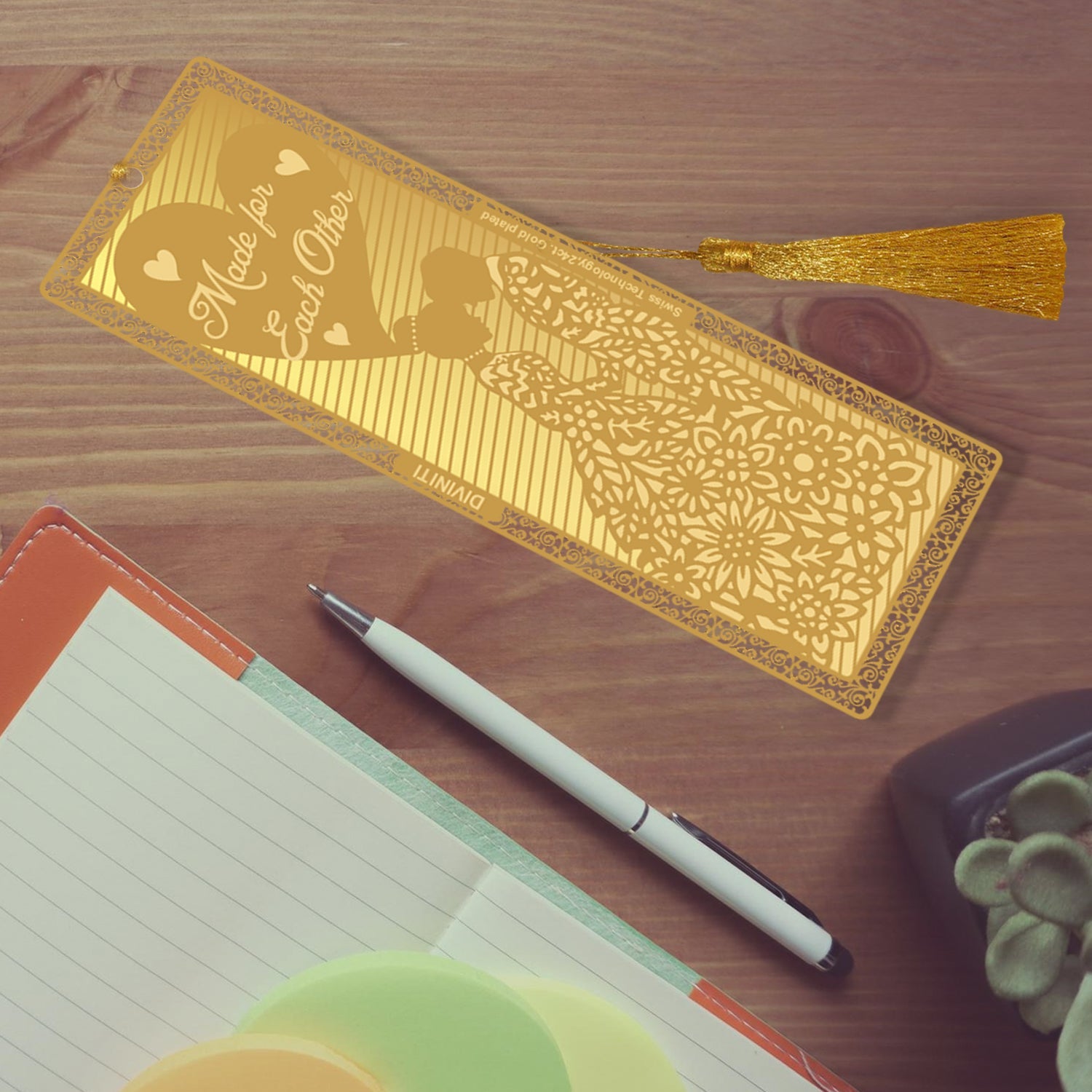 Luxury 24K Gold Plated Bookmark