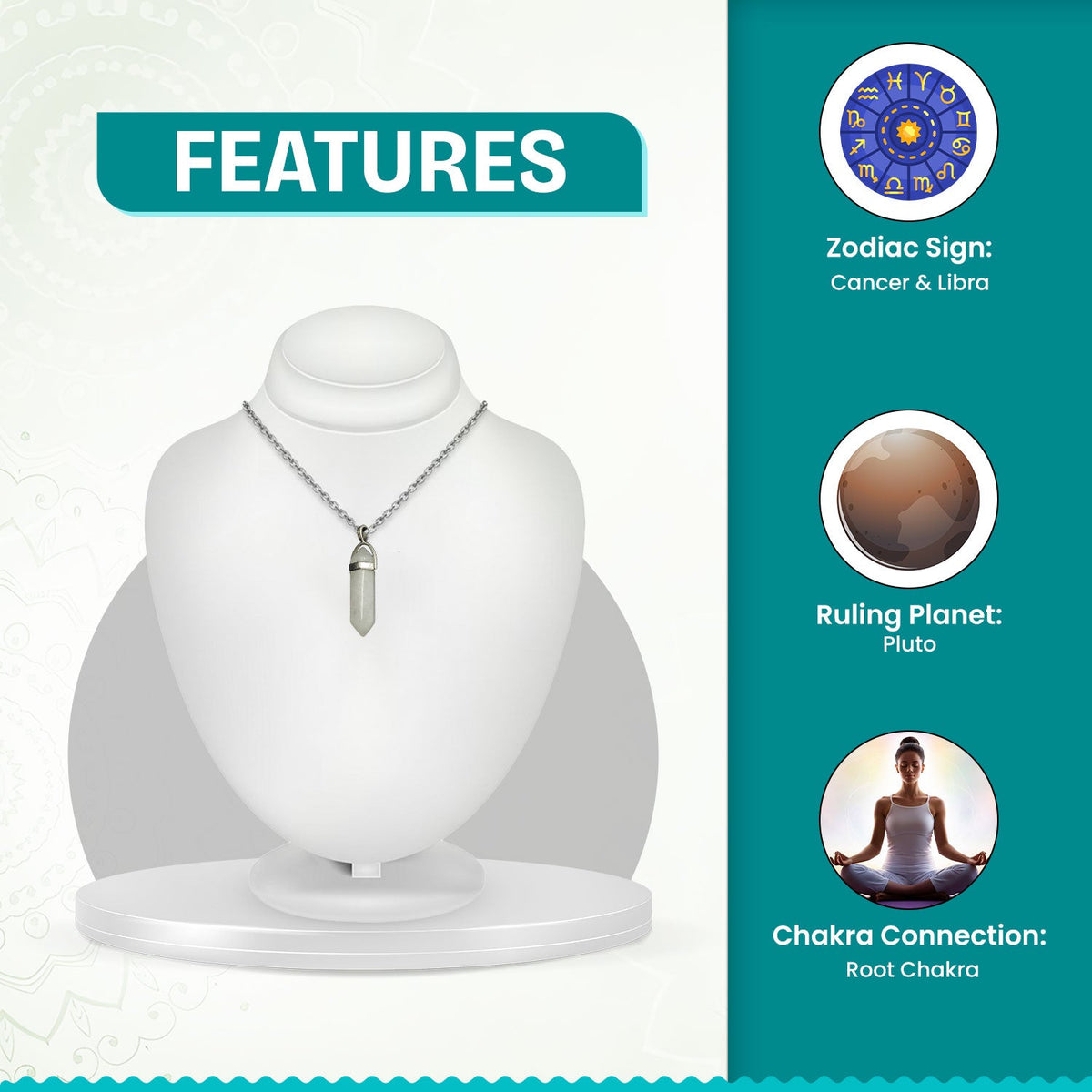 Moon Crystal Candle Pendant