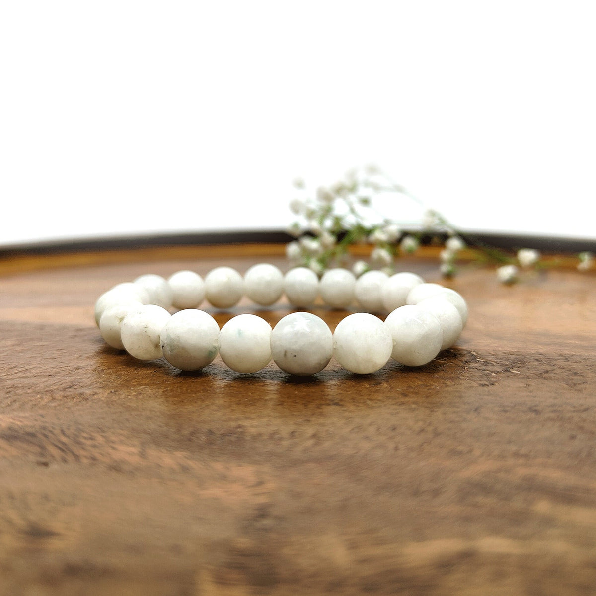 Moonstone Bracelet For New Beginning-(8mm)