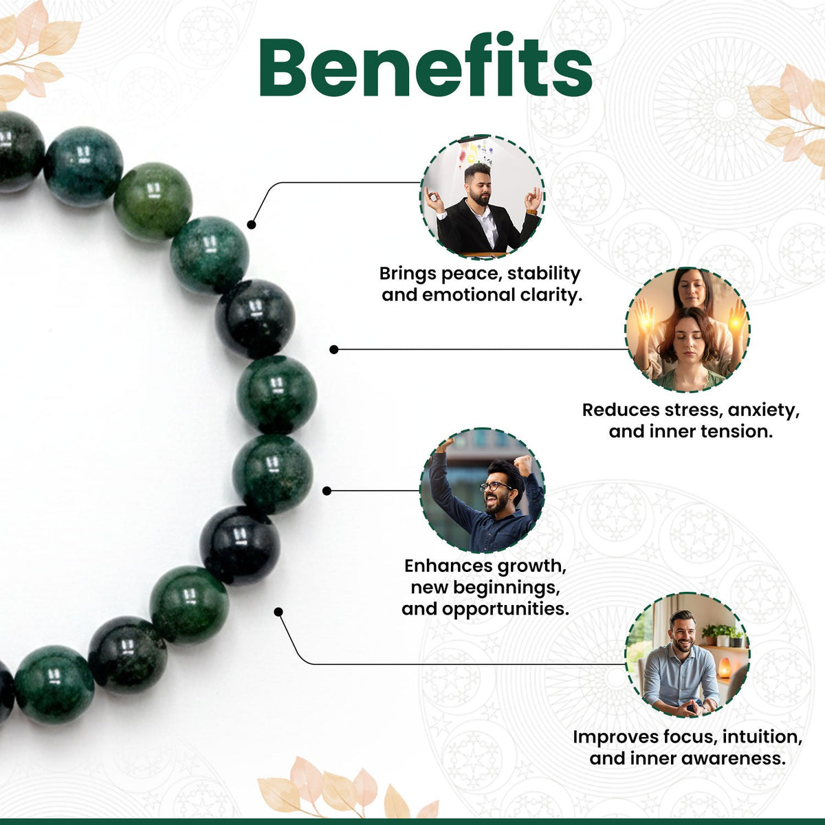 Moss Agate Bracelet