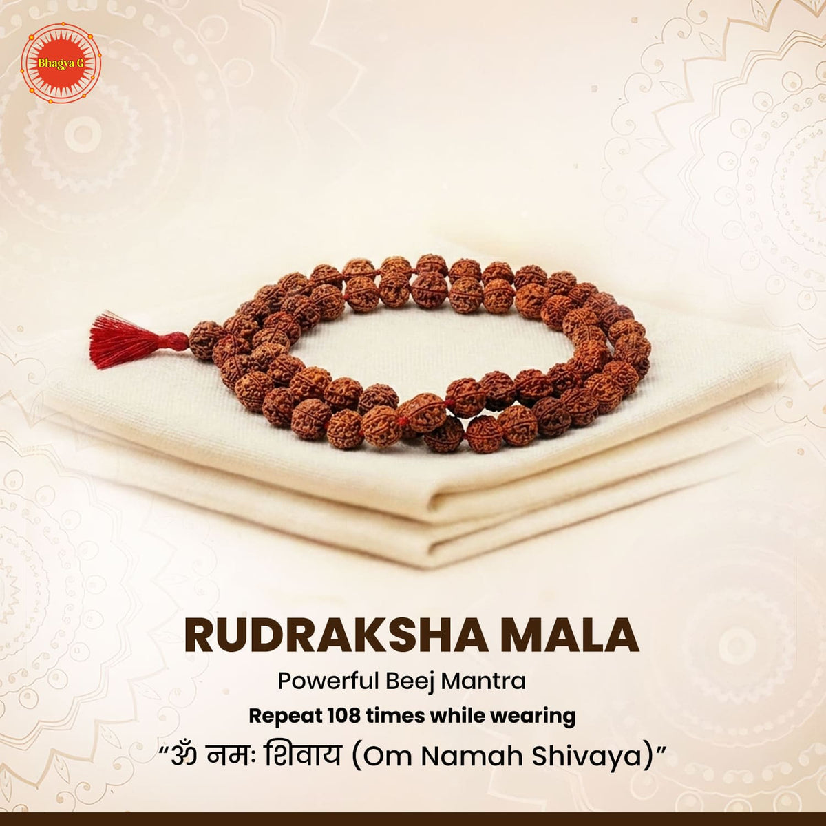 Nepali Rudraksha Mala (54 Beads)