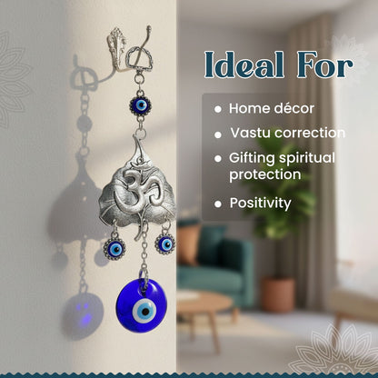 Om Leaf Evil Eye Hanging