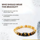 Pisces (मीन राशि) Zodiac Citrine & Tiger Eye Crystal Bracelet