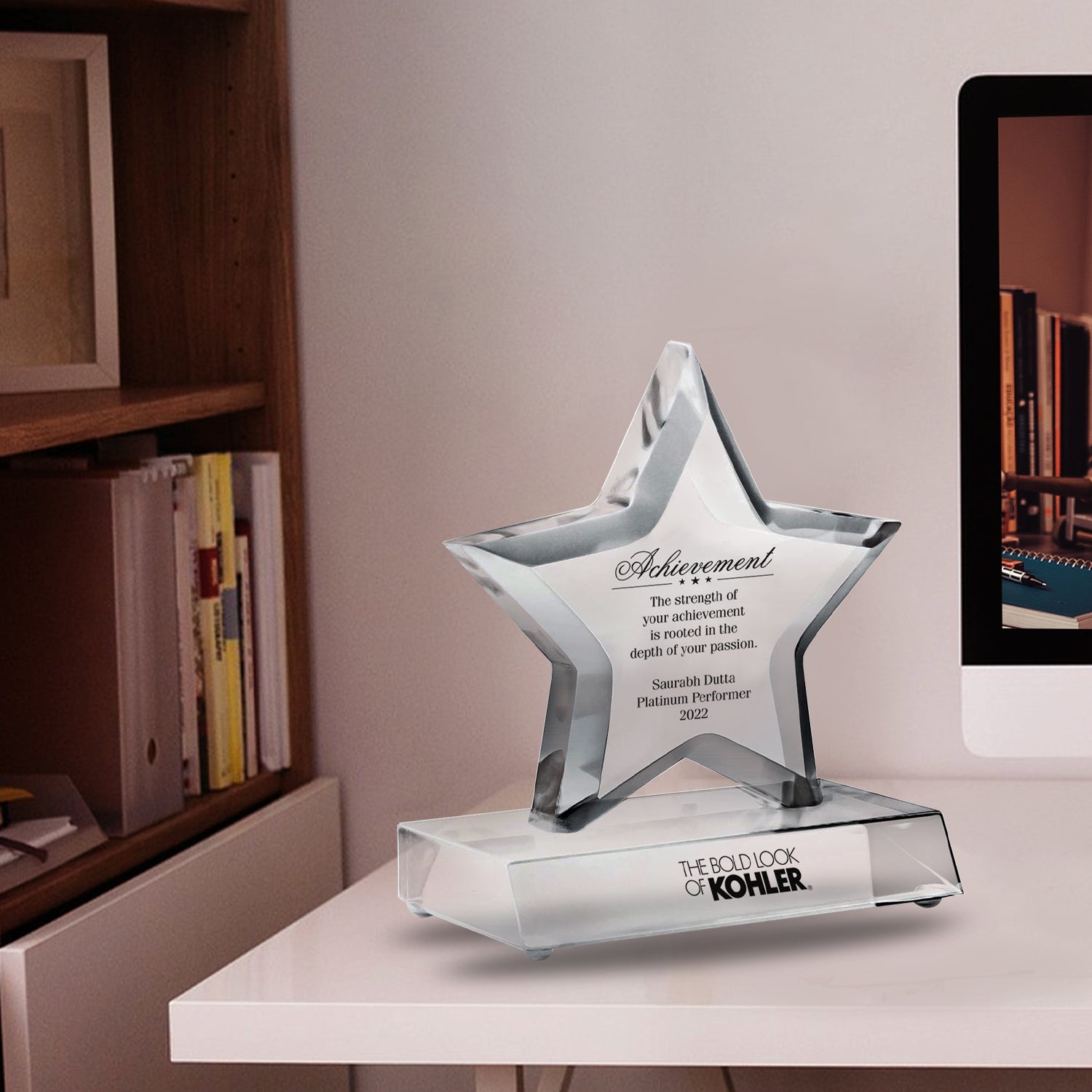 Premium Crystal Trophy for Corporate Gifts