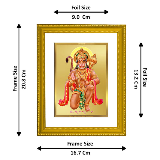 Premium Hanuman Photo Frame for Puja Rooms