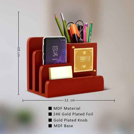 Premium MDF Pen Holder with 24K Ganesha Frame
