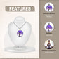 Purple Tree of Life Crystal Pendant