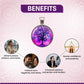 Purple Crystal Tree Pendant