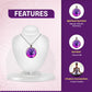 Purple Crystal Tree Pendant