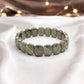 Pyrite Oval Shape Diamond Cut Crystal Bracelet