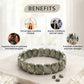 Pyrite Oval Shape Diamond Cut Crystal Bracelet