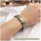 Pyrite Oval Shape Diamond Cut Crystal Bracelet