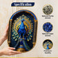Pyrite Lapis Peacock Frame