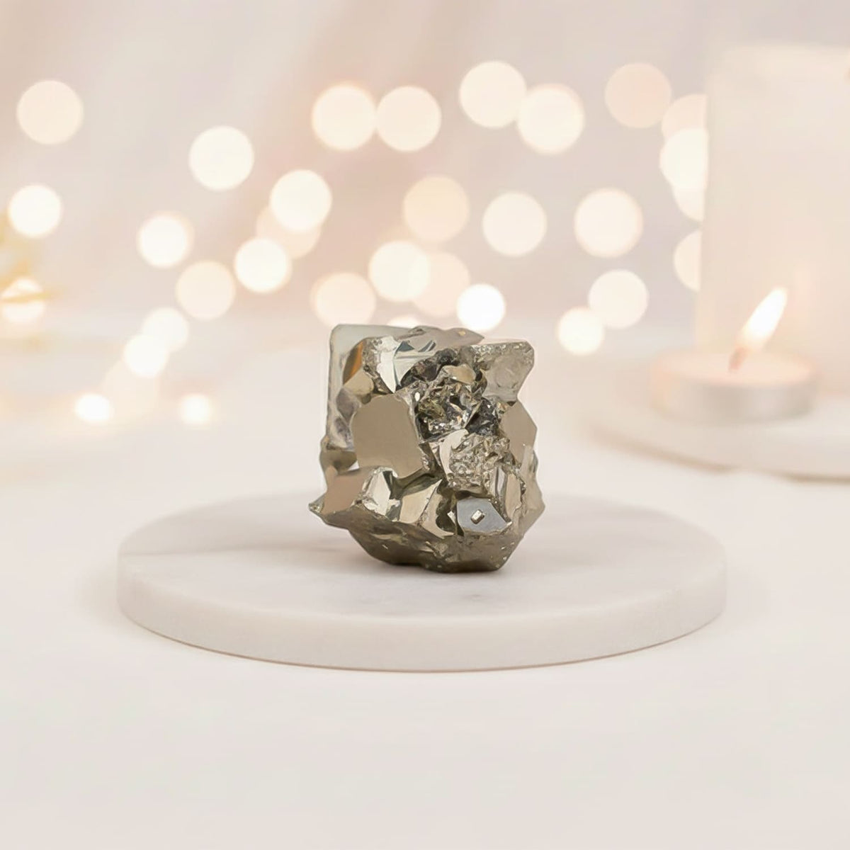 Raw Pyrite Crystal Stone (Cocade)