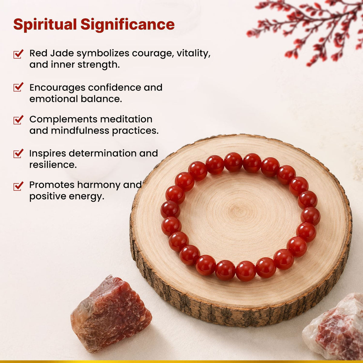 Red Jade New Crystal Bracelet