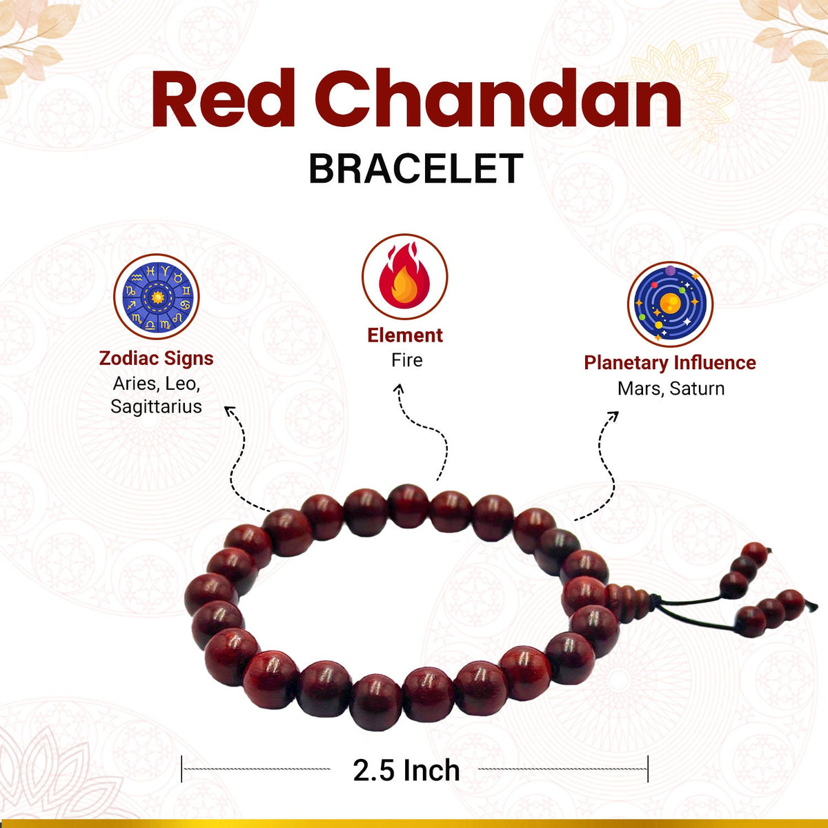 Red Chandan Bracelet