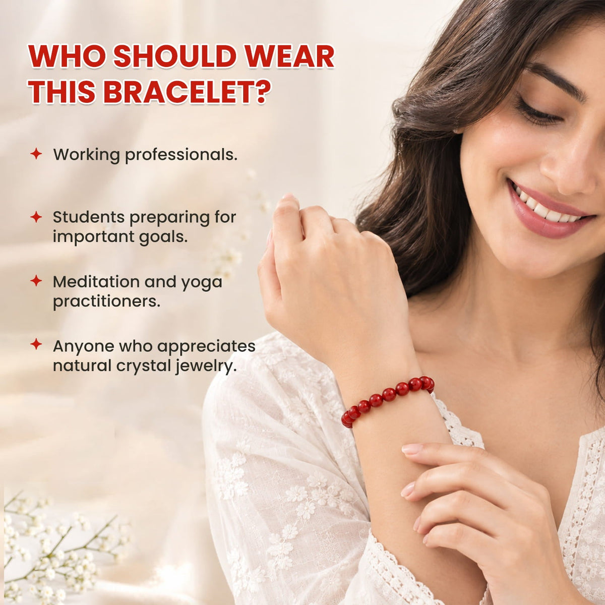 Red Jasper Crystal Bracelet