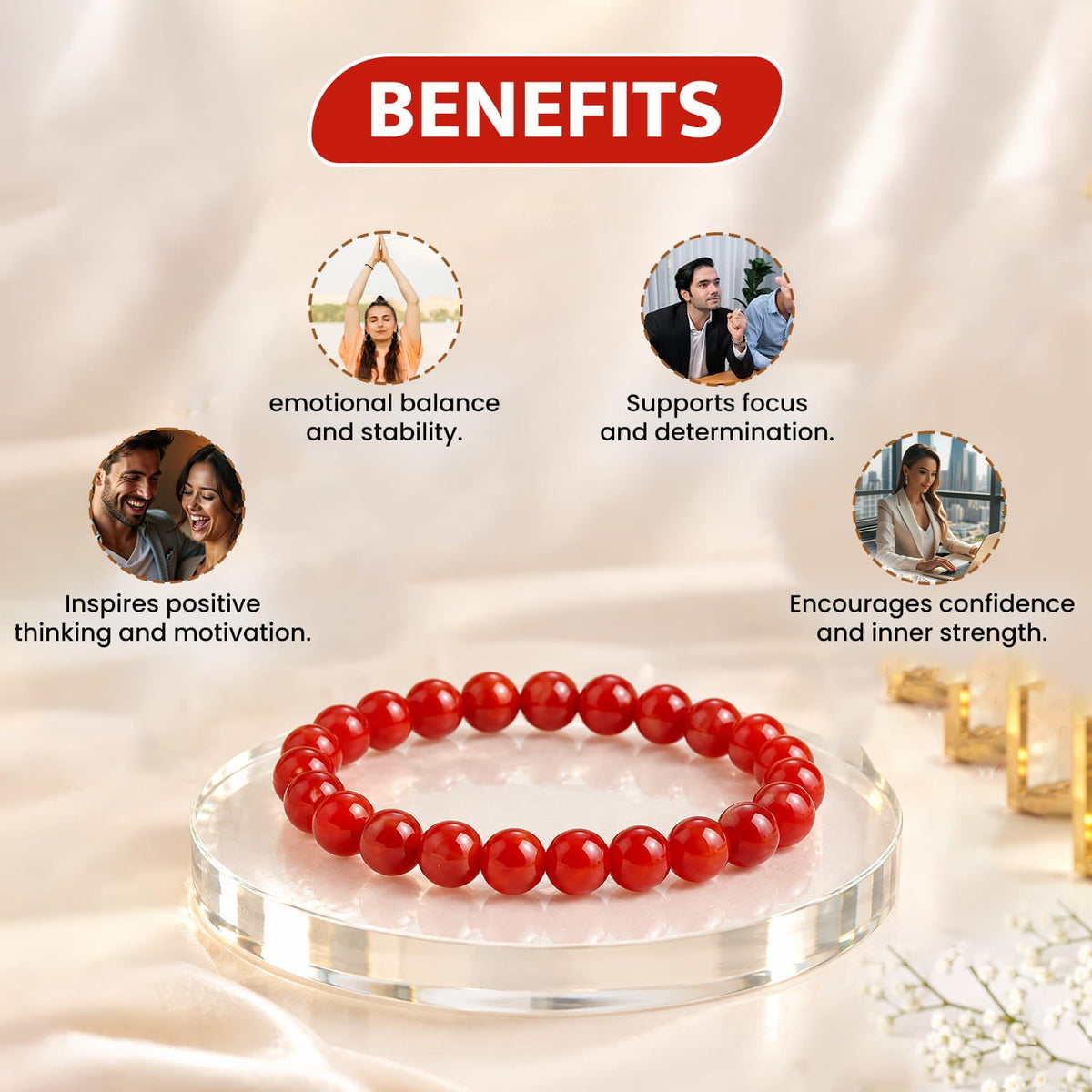 Red Jasper Crystal Bracelet